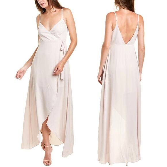 show me your mumu mariah wrap dress show me the ring chiffon women medium - Picture 1 of 7